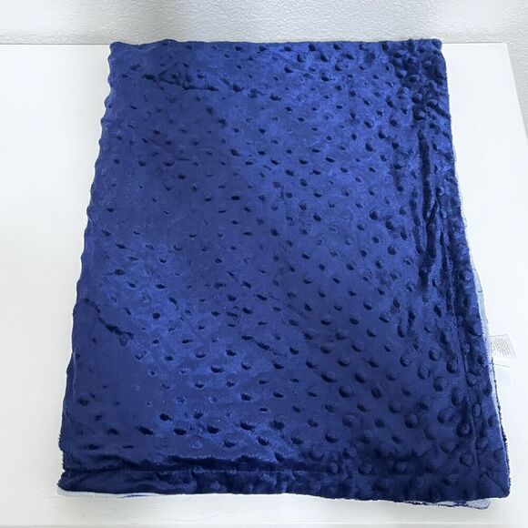 HB Hudson Baby Blanket Gray Blue Minky Dot Mustache Glasses Bow Tie Hats Lovey - Picture 11 of 12